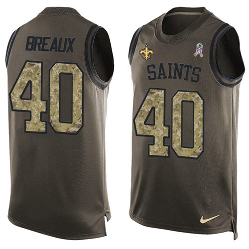 Jerseys Factory Cheap Nike Saints #40 Delvin Breaux Green Men's