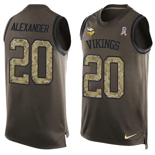 Jerseys Factory Cheap Nike Vikings #20 Mackensie Alexander Green