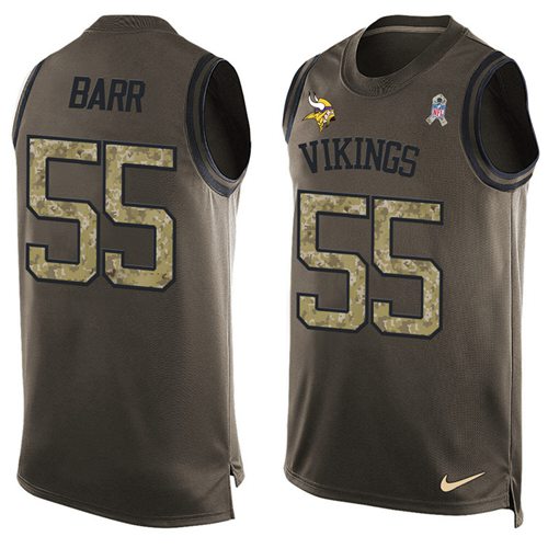 Jerseys Factory Cheap Nike Vikings #55 Anthony Barr Green Men's