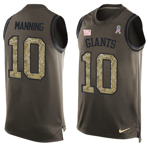 Jerseys Factory Cheap Nike Giants #10 Eli Manning Green Men's St
