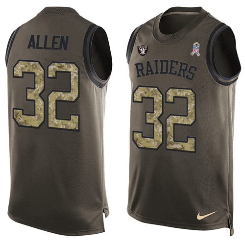 Jerseys Factory Cheap Nike Raiders #32 Marcus Allen Green Men's
