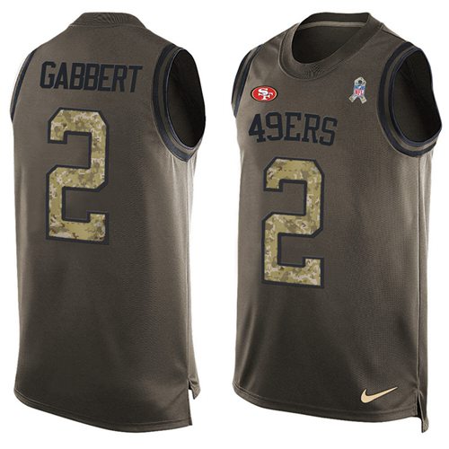 Jerseys Factory Cheap Nike 49ers #2 Blaine Gabbert Green Men's S