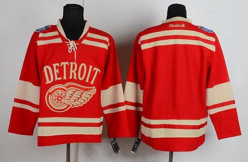 Jerseys Factory Cheap Red Wings Blank Red 2014 Winter Classic Em