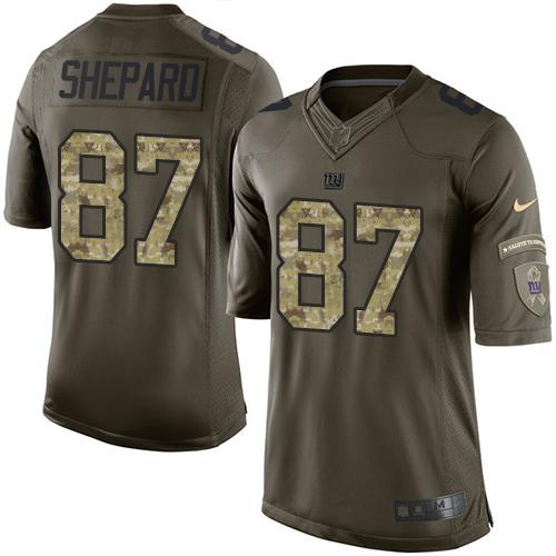 Jerseys Factory Cheap Nike Giants #87 Sterling Shepard Green Men