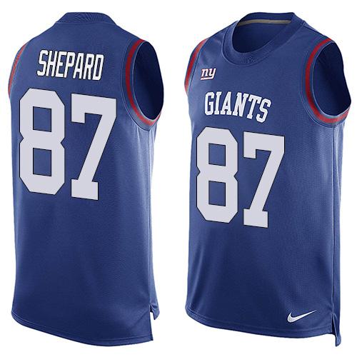 Jerseys Factory Cheap Nike Giants #87 Sterling Shepard Royal Blu