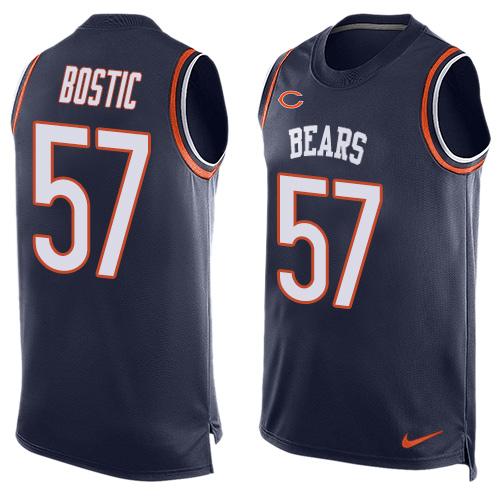 Jerseys Factory Cheap Nike Bears #57 Jon Bostic Navy Blue Team C