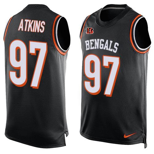 Jerseys Factory Cheap Nike Bengals #97 Geno Atkins Black Team Co