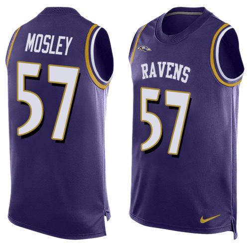 Jerseys Factory Cheap Nike Ravens #57 C.J. Mosley Purple Team Co