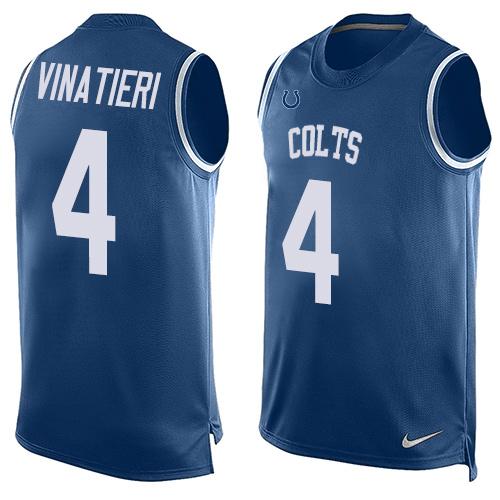 Jerseys Factory Cheap Nike Colts #4 Adam Vinatieri Royal Blue Te