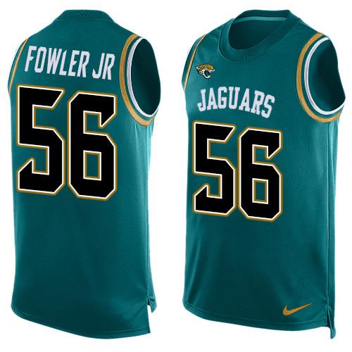 Jerseys Factory Cheap Nike Jaguars #56 Dante Fowler Jr Teal Gree