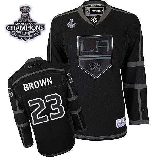 Jerseys Factory Cheap Kings #23 Dustin Brown 2012 Stanley Cup Ch