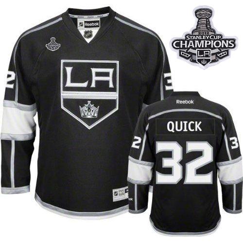 Jerseys Factory Cheap Kings #32 Jonathan Quick 2012 Stanley Cup