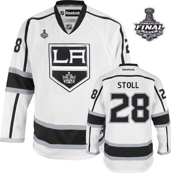 Jerseys Factory Cheap Kings #28 Jarret Stoll White Road 2012 Sta