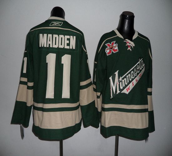 Jerseys Factory Cheap Wild #11 John Madden Green With 10TH Patch