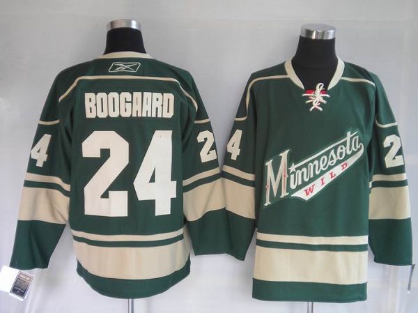 Jerseys Factory Cheap Wild #24 Derek Boogaard Embroidered Green