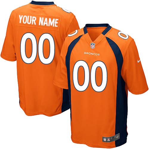 Jerseys Factory Cheap Nike Denver Broncos Customized Orange Embr