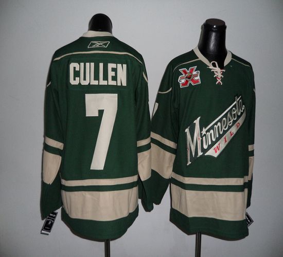 Jerseys Factory Cheap Wild #7 Matt Cullen Green With 10TH Patch