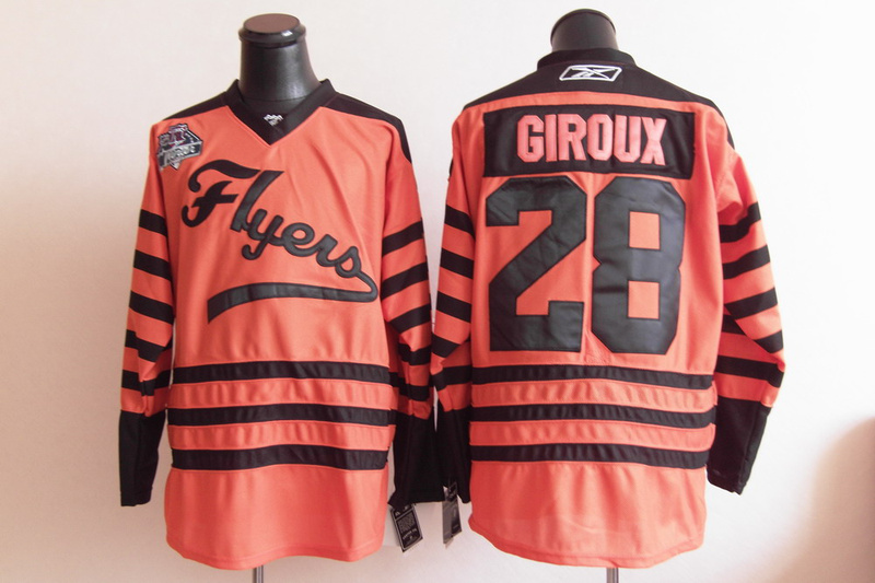 Jerseys Factory Cheap Flyers #28 Claude Giroux Orange 2012 Winte