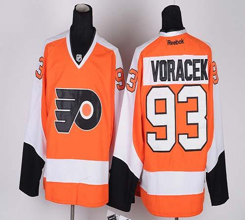 Jerseys Factory Cheap Flyers #93 Jakub Voracek Orange Embroidere