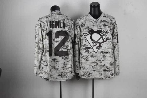 Jerseys Factory Cheap Penguins #12 Jarome Iginla Camo Embroidere
