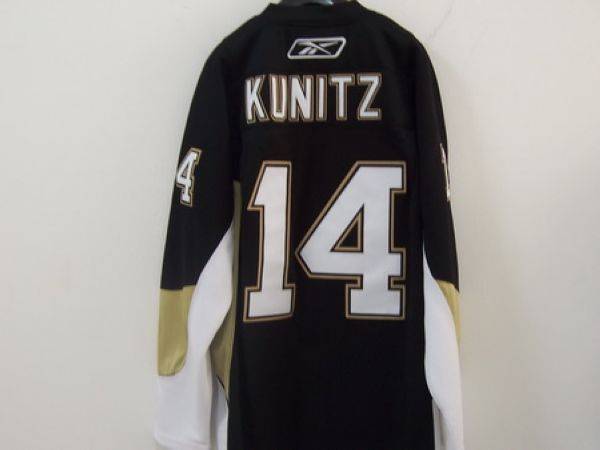Jerseys Factory Cheap Penguins #14 Chris Kunitz Embroidered Blac