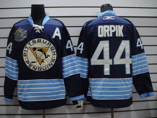 Jerseys Factory Cheap Penguins #44 Brooks Orpik Embroidered Dark