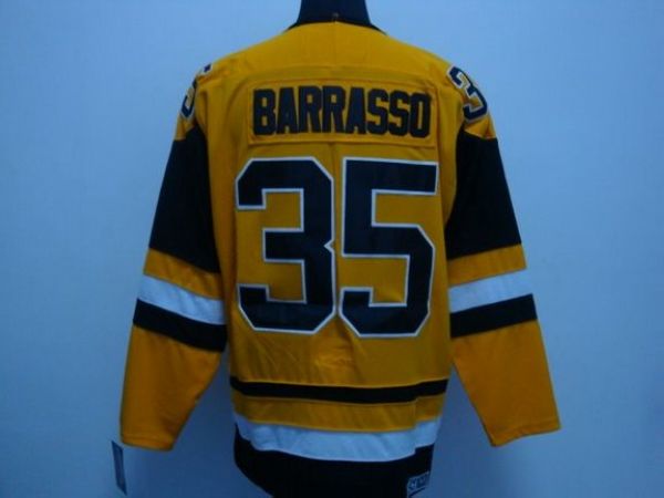 Jerseys Factory Cheap Penguins #35 Tom Barrasso Embroidered Mitc