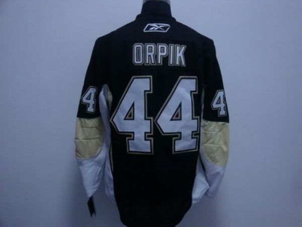Jerseys Factory Cheap Penguins #44 Brooks Orpik Embroidered Blac