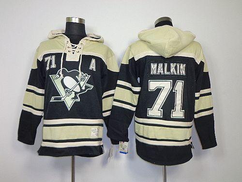 Jerseys Factory Cheap Penguins #71 Evgeni Malkin Black Sawyer Ho