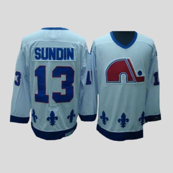 Jerseys Factory Cheap Nordiques #13 Mats Sundin Embroidered CCM