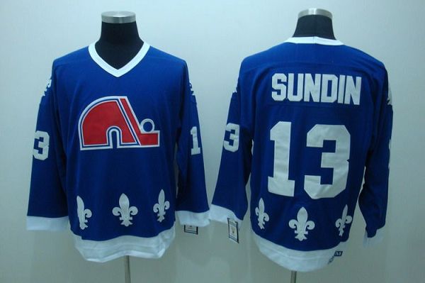 Jerseys Factory Cheap Nordiques #13 Mats Sundin Embroidered CCM