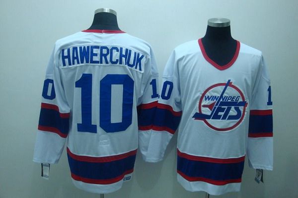 Jerseys Factory Cheap Jets #10 Dale Hawerchuk Embroidered White