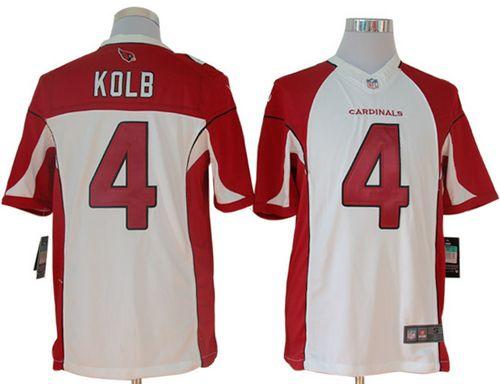Jerseys Factory Cheap Nike Cardinals #4 Kevin Kolb White Men's E