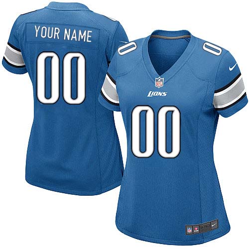 Jerseys Factory Cheap Nike Detroit Lions Customized Light Blue E