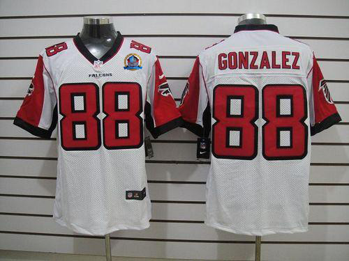 Jerseys Factory Cheap Nike Falcons #88 Tony Gonzalez White With