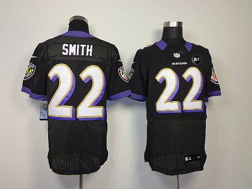 Jerseys Factory Cheap Nike Ravens #22 Jimmy Smith Black Alternat