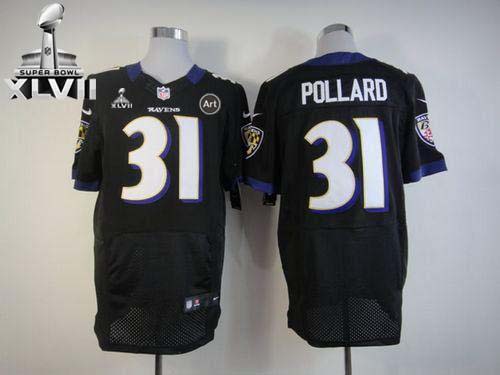 Jerseys Factory Cheap Nike Ravens #31 Bernard Pollard Black Alte
