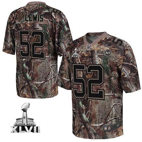 Jerseys Factory Cheap Nike Ravens #52 Ray Lewis Camo Super Bowl