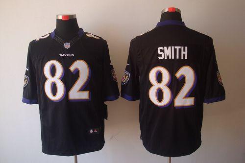 Jerseys Factory Cheap Nike Ravens #82 Torrey Smith Black Alterna