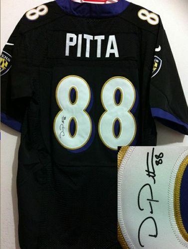 Jerseys Factory Cheap Nike Ravens #88 Dennis Pitta Black Alterna
