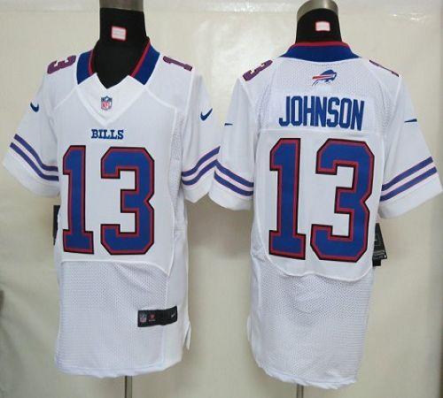 Jerseys Factory Cheap Nike Bills #13 Steve Johnson White Men's E