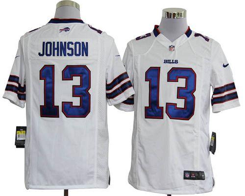 Jerseys Factory Cheap Nike Bills #13 Steve Johnson White Men's E