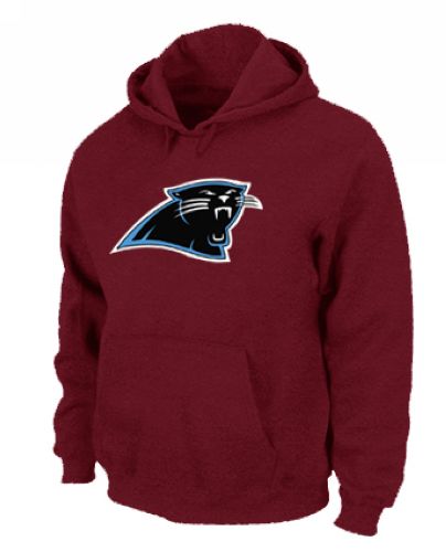 Jerseys Factory Cheap Carolina Panthers Logo Pullover Hoodie Red