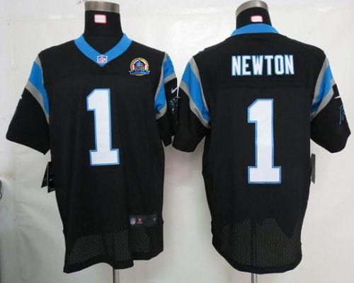 Jerseys Factory Cheap Nike Panthers #1 Cam Newton Black Team Col
