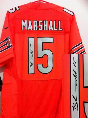 Jerseys Factory Cheap Nike Bears #15 Brandon Marshall Orange Alt