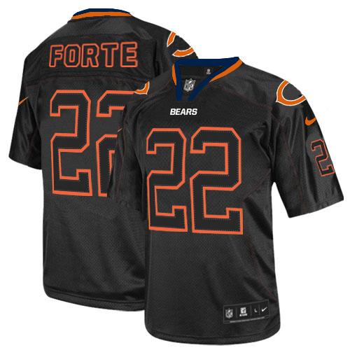 Jerseys Factory Cheap Nike Bears #22 Matt Forte Lights Out Black