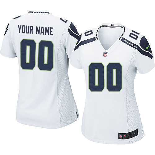 Jerseys Factory Cheap Nike Seattle Seahawks Customized White Emb