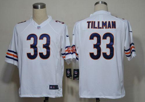 Jerseys Factory Cheap Nike Bears #33 Charles Tillman White Men's
