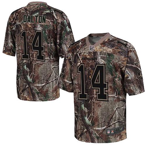 Jerseys Factory Cheap Nike Bengals #14 Andy Dalton Camo Men's Em