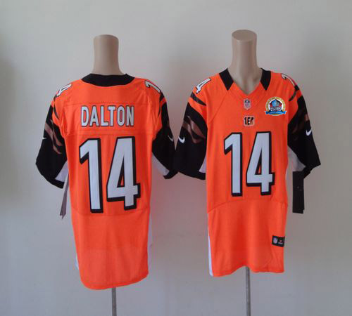 Jerseys Factory Cheap Nike Bengals #14 Andy Dalton Orange Altern